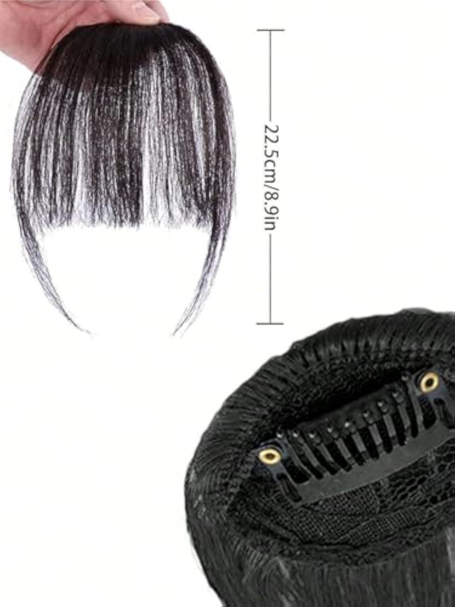 Front Bangs Hair Extensions Clip-On for Women, Stylish Look